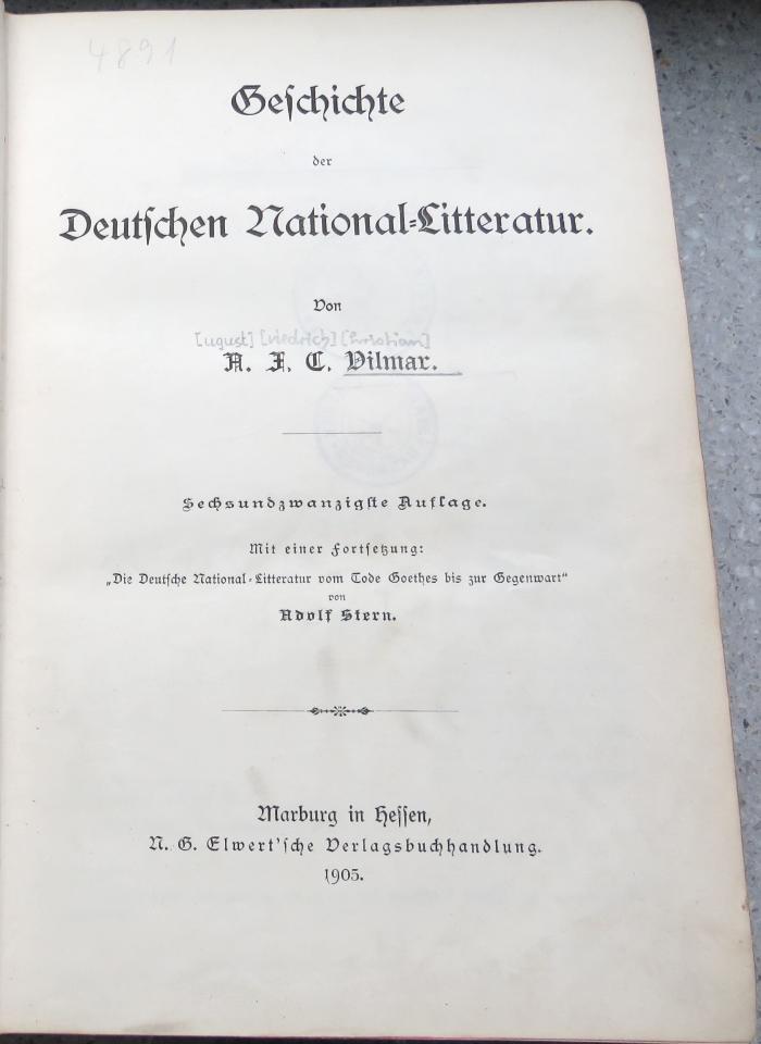 9/372 : Geschichte der Deutschen National-Litteratur (1905)
