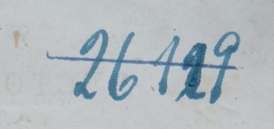 - (NSDAP-Gauarchiv und -museum Südhannover-Braunschweig), Von Hand: Signatur; '26129[?]'. 