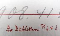 - (Stadtbibliothek Hannover), Von Hand: Besitzwechsel: Doublette, Datum; &#039;1908.4/5 /
Zu Dubletten 7/6.41.&#039;. 