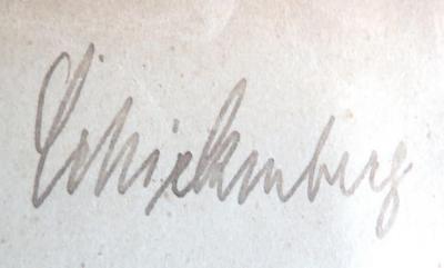 - (Schickenberg[?], [...]), Von Hand: Name; 'Schickenberg[?]'.  (Prototyp)