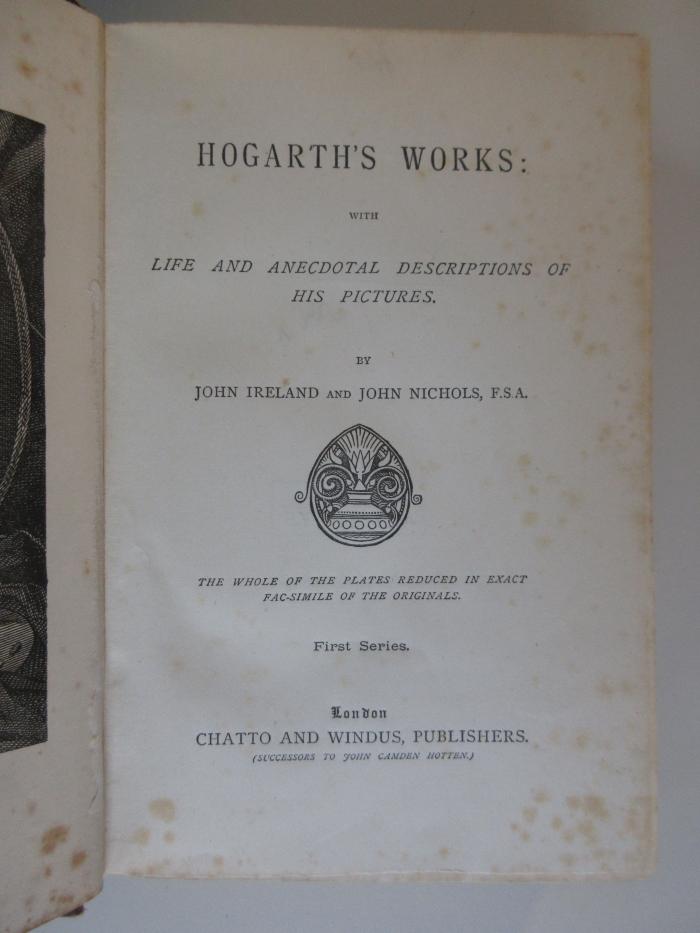 X-Hog-120e-474,1-3 rara : Hogarth's works with life and anecdotal descriptions of his pictures
Hogarth`s complete works (1874)