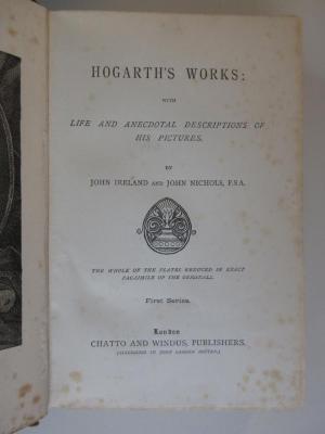 X-Hog-120e-474,1-3 rara : Hogarth's works with life and anecdotal descriptions of his pictures
Hogarth`s complete works (1874)