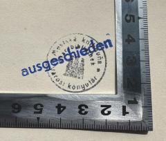 - (Mestská Knihovňa Stadtbibliothek), Stempel: Besitzwechsel; 'Mestska knihovna
Varosi könyvtár Stadtbibliothek
ausgeschieden'.  (Prototyp)