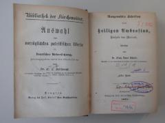 33 V 1/1 - 33 V 1/77 : Auswahl der vorzüglichen patristischen Werke in deutscher Übersetzung
1. Band: Ausgewählte Schriften des heiligen Ambrosius, Bischofs von Mailand (1871)