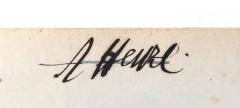 - (Henze, A.), Von Hand: Name; 'A[?] Henze.'. 