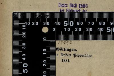 - (Bibliothek der Jüdischen Gemeinde zu Berlin), Von Hand: Exemplarnummer; '13972'. 