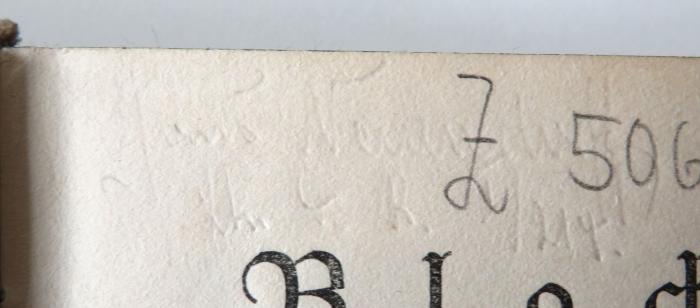 - (unbekannt), Von Hand: Name, Datum; 'J[...]d Neunhoff[?] / An[?] [...] K. 1914'. 