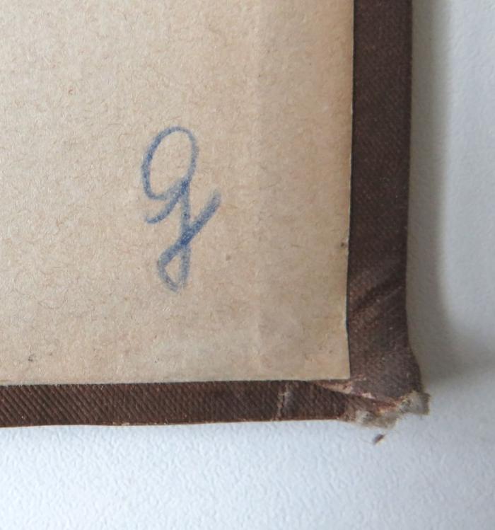 - (unbekannt), Von Hand: Zeichen; 'G '. 