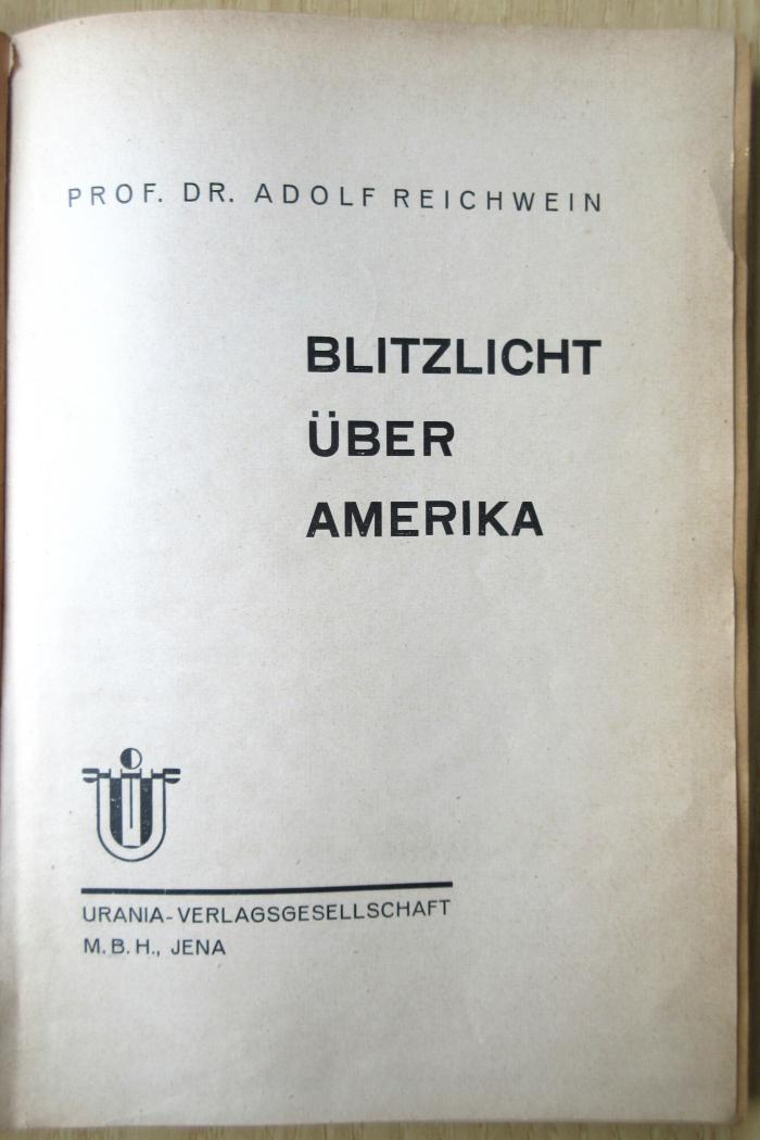 88/80/40264(1) : Blitzlicht über Amerika (1930)