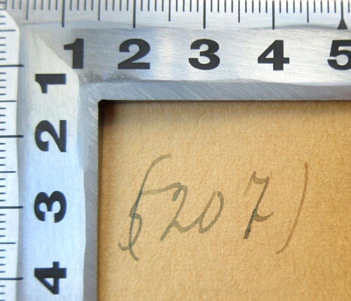 -, Von Hand: Nummer; '(5207)'