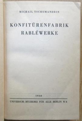 88/80/40420(4) : Konfitürenfabrik Rabléwerke
 (1930)