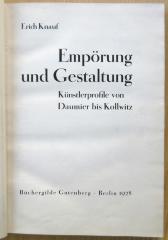 88/80/40409(3) : Empörung und Gestaltung 
 (1928)