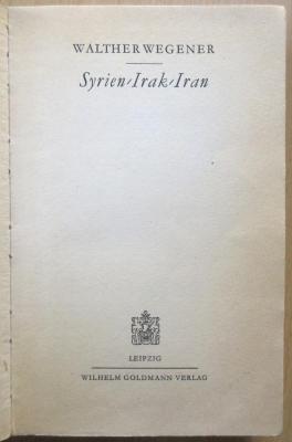 18/80/41417(8) : Syrien, Irak, Iran 
 (1943)