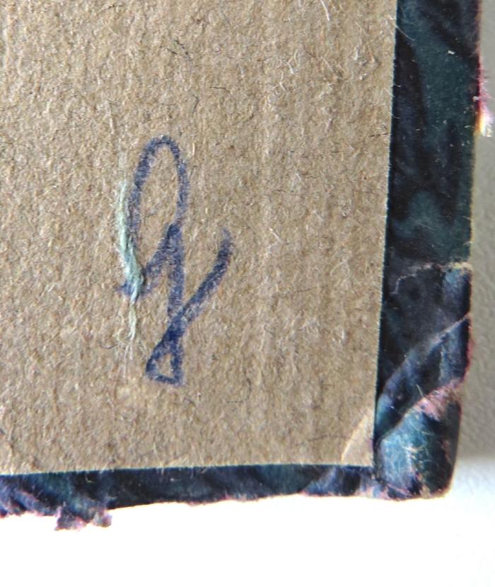- (unbekannt), Von Hand: Zeichen; 'G'. 