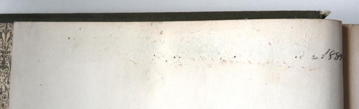 - (unbekannt), Tilgung: Datum; '[...] 1884'. 