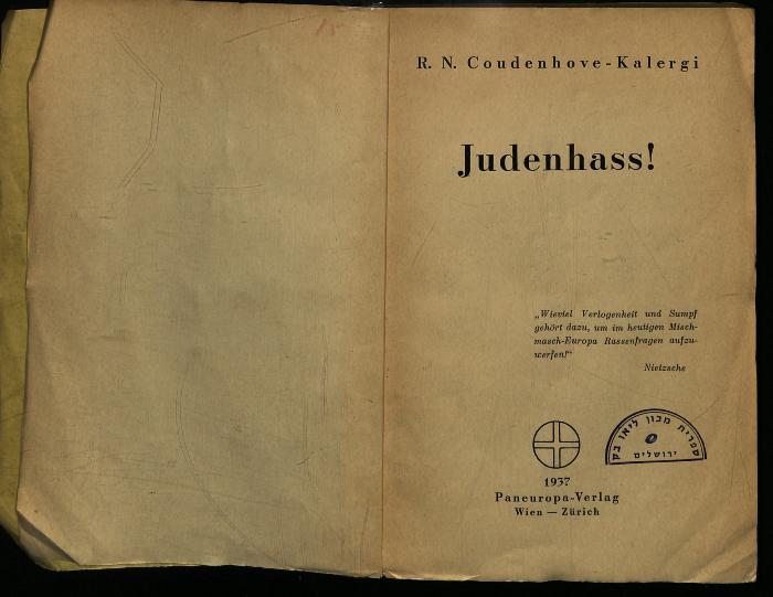 AN II 438 : Judenhass! (1937)