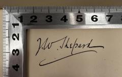 - (Shepard, J. W.), Von Hand: Name; 'J. W. Shepard'. 