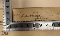 - (Krumhorn, S.), Von Hand: Autogramm, Name; 'S. Krumhorn
Axelorin'. 