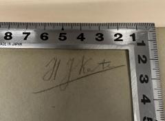 - (Katz, H. J.), Von Hand: Name; 'H. J. Katz'. 