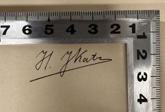 - (Katz, H. J.), Von Hand: Name; 'H. J. Katz'. 