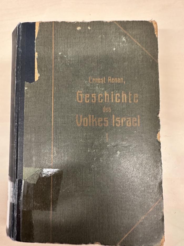 BC 8740 R393-1 : Geschichte des Volkes Israel. 1 (1894)