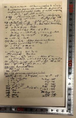 - (Baumgartner, Walter), Von Hand: Notiz; '[Notizen]'. 