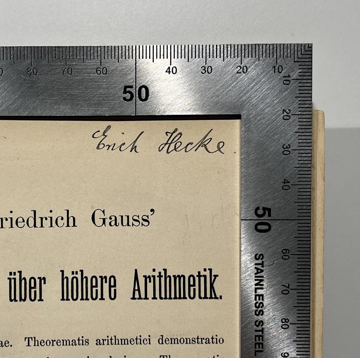 Erich Hecke.