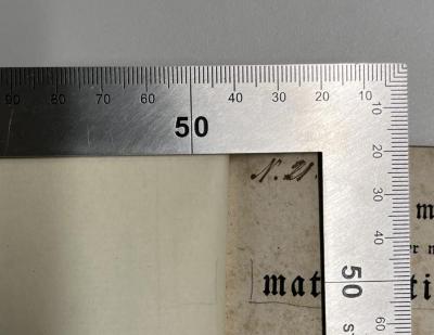 SH 500 K92 S1 : Sammlung der nothwendigsten mathematischen Formeln aus der Algebra, Trigonometrie, Geometrie, Astronomie und Mechanik (1831);-, Von Hand: Nummer; 'N. 21.'