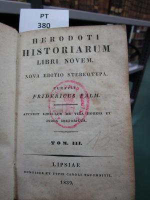  Herodoti Historiarum libri novem (1839)