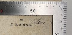 - (Lukas, Franz Carl), Von Hand: Name, Autogramm; 'Lukas'. 