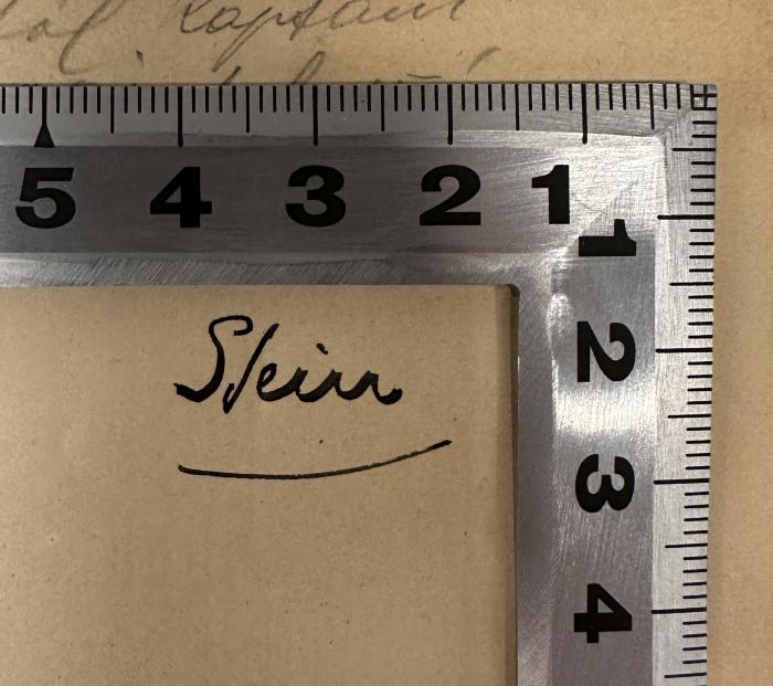 -, Von Hand: Name; 'Stein'