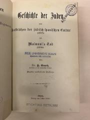 BD 1220 G735-6(2) : Geschichte der Juden. 6, Geschichte der Juden vom Aufblühen der jüdisch-spanischen Kultur (1027) bis Maimunis Tod (1890)