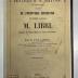 GB M 2044 : Lettres à M. Hatton, juge d'instruction, au sujet de l'incroyable accusation intentée contre M. Libri, contenant de curieux détails sur toute cette affaire (1849)