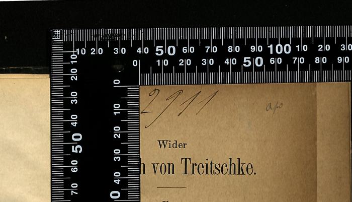 - (Bibliothek der Jüdischen Gemeinde zu Berlin), Von Hand: Exemplarnummer; '2911'. 
