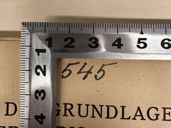 -, Von Hand: Nummer; '545'