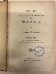 BD 1230 P855 :  Schiloh. 1, Die Auslegung von Genesis 49,10 im Altertume bis zu Ende des Mittelalters (1904)