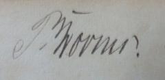 - (Worms, P.), Von Hand: Autogramm, Name; 'P. Worms.'. 