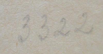 XV 3232 2.Ex.: Großstadtjugend : Beobachtungen und Erfahrungen aus der Welt der großstädtischen Arbeiterjugend (1919);- (Deutsches Institut für Zeitgeschichte), Von Hand: Signatur; '3322'. 