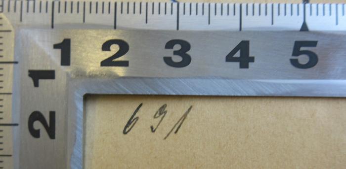 -, Von Hand: Nummer; '691'