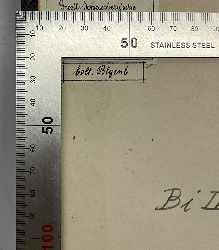GB M 2173 : Exercices de mathématiques. (1826);- (Graefl. Schaesberg'sche Bibliothek), Etikett: ; 'boll. Blyenb'. 