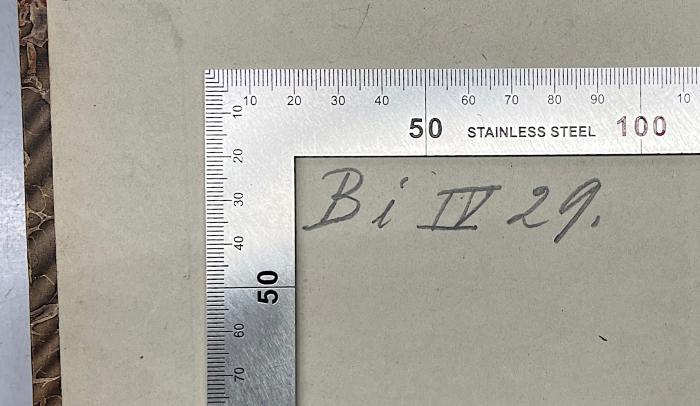 GB M 2175 : Exercices de mathématiques. Troisième Année
 (1828);-, Von Hand: Signatur; 'Bi IV 29.'