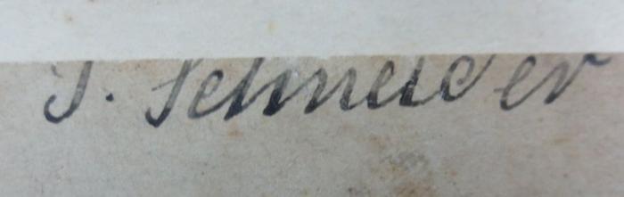 II 1961 ad: Historischer Schul-Atlas zur alten, mittleren und neuen Geschichte in 59 Haupt- und Nebenkarten (1888);- (Schneider, T.[?]), Von Hand: Autogramm, Name; '[T]. Schneider'. 