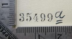 - (Bibliothek der Sozialdemokratischen Partei), Stempel: Nummer, Signatur; '35499 [a]'. 