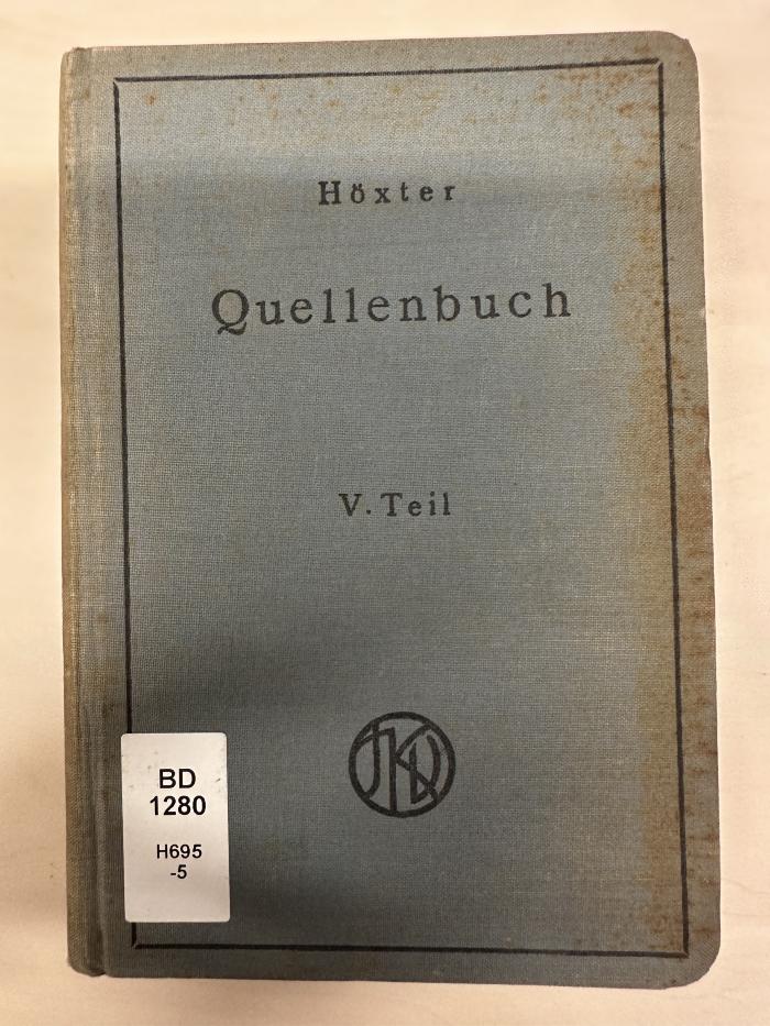 BD 1280 H695-5 : Quellenbuch zur jüdischen Geschichte und Literatur. 5, Neueste Zeit : 1789 bis zur Gegenwart (1930)