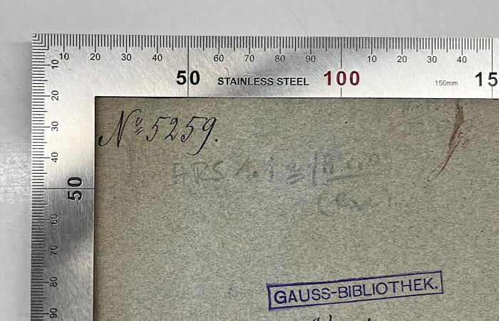 GB M 2088 : Document pour l'histoire des grands fourbes qui ont figuré sur la terre, ou mémoire d'Arson contre Hoëné Wronski, auteurs de divers ouvrages sur les mathématiques (1818);-, Von Hand: Nummer; 'No=5259.'