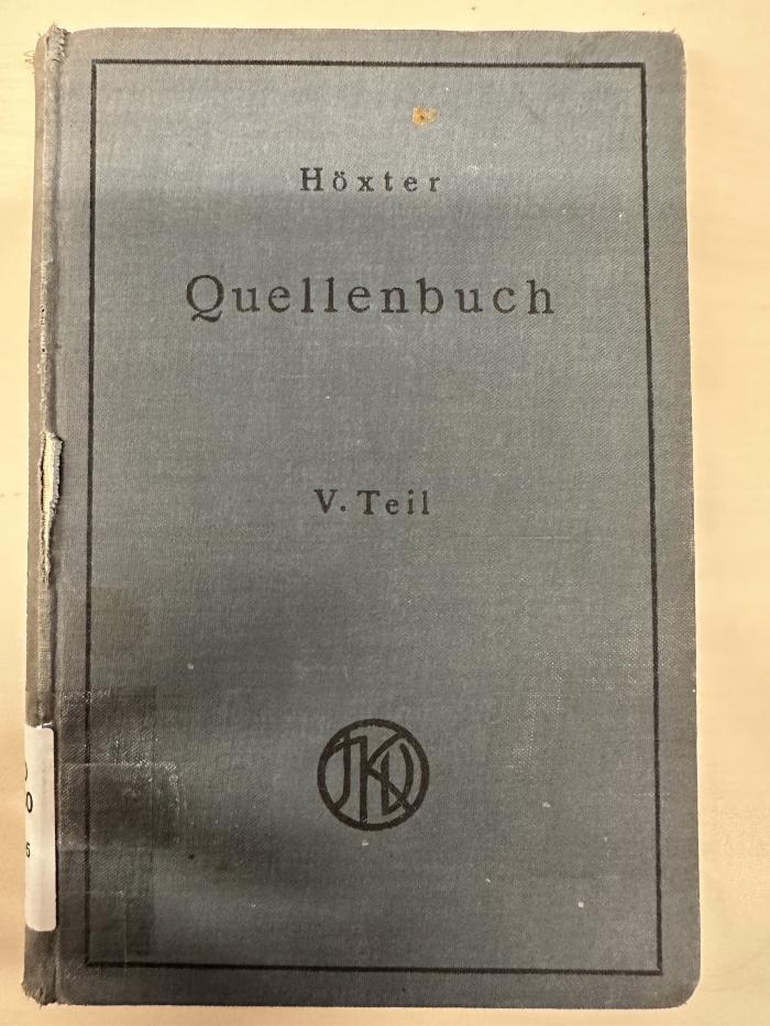 BD 1280 H695-5+2 : Quellenbuch zur jüdischen Geschichte und Literatur. 5, Neueste Zeit : 1789 bis zur Gegenwart (1930)