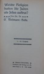 I 74711: Welche Religion hatten die Juden als Jesus auftrat? (1905)