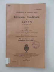Ieb 501 : Economic Conditions in Japan to 30th June, 1930 (1930)