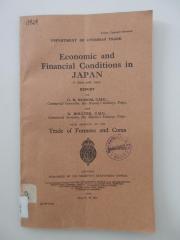 Ieb 501 : Economic and Financial Conditions in Japan to June 30th, 1929 (1929)