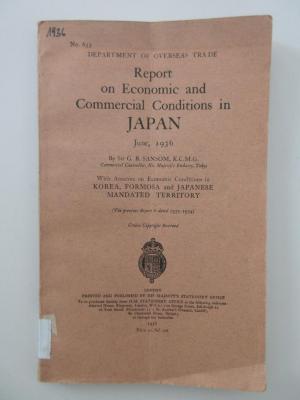 Ieb 501 : Report on Economic and Commercial Conditions in Japan : June 1936 (1936)
